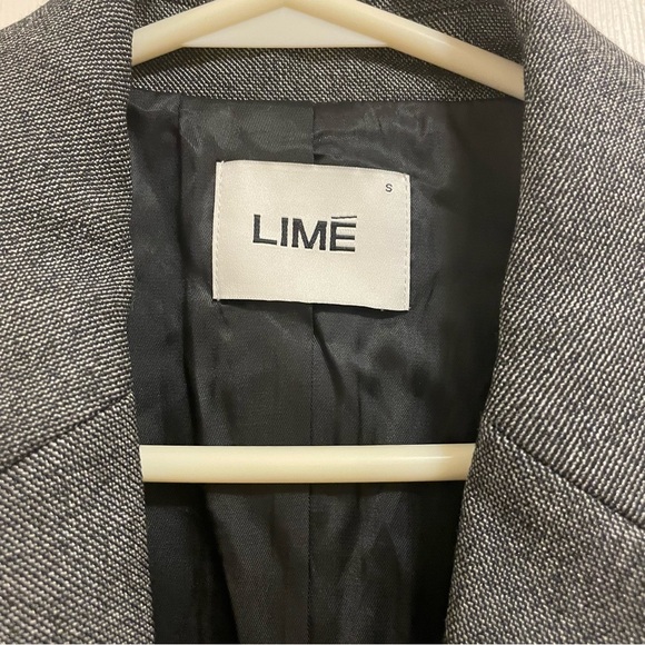 COPY - NWOT Lime charcoal gray oversized blazer, size s - Picture 7 of 12